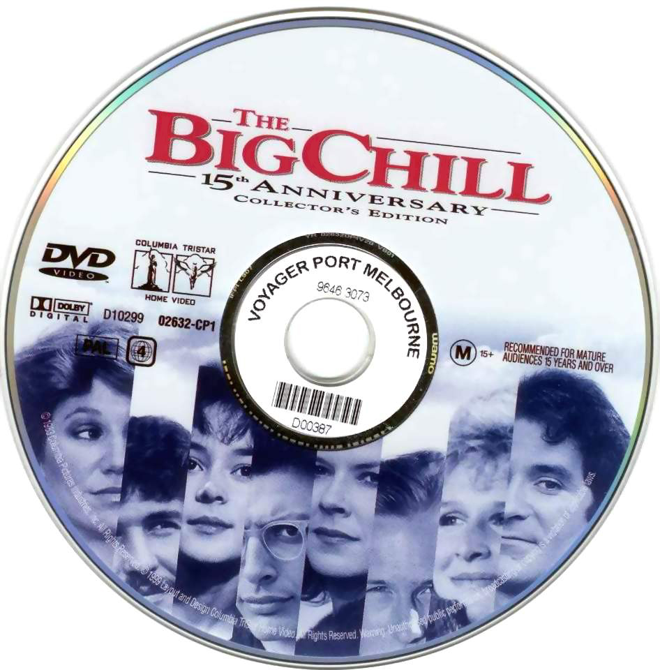 The Big Chill 1983 Disc Label | DVD Covers | Cover Century | Over 1.000 ...