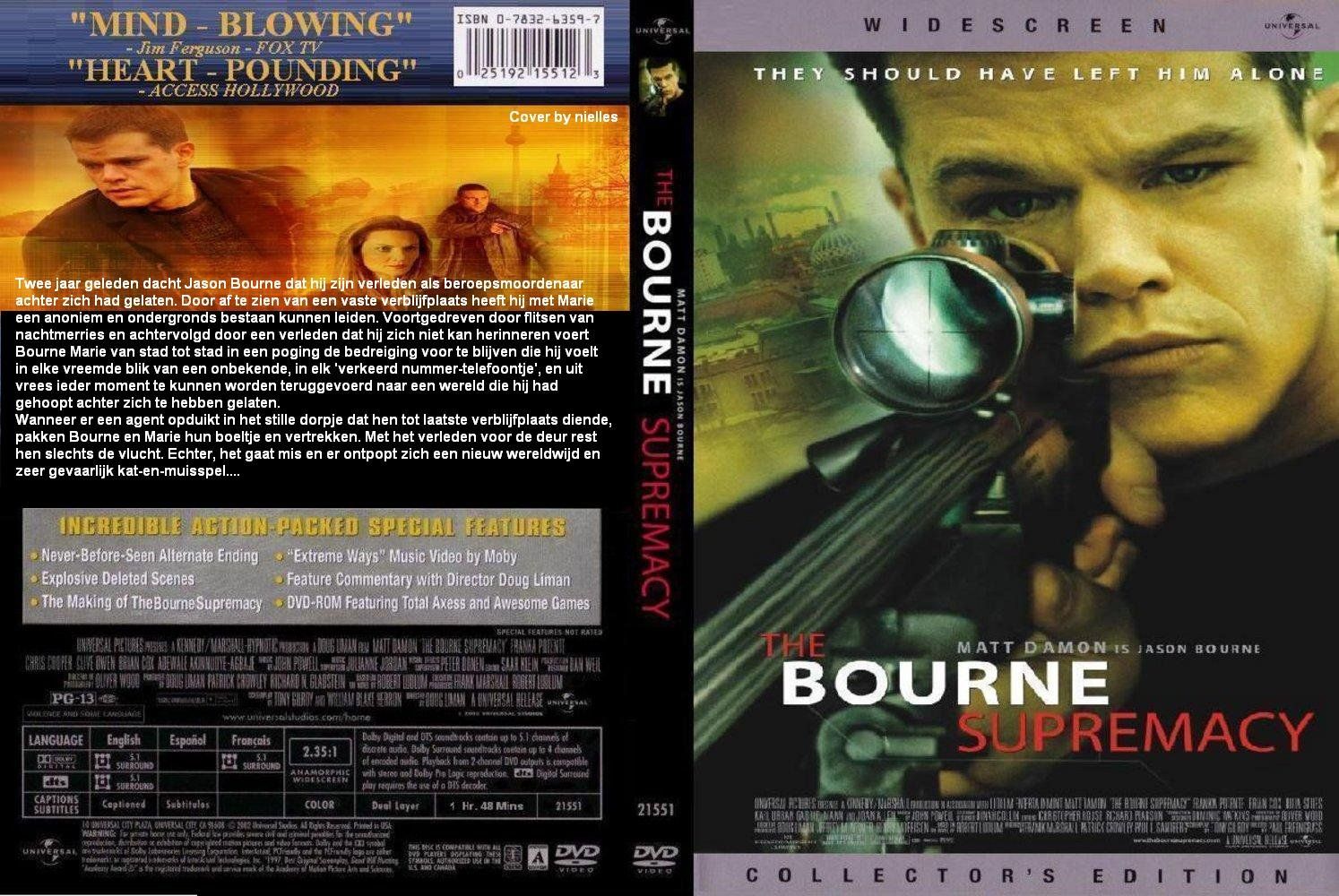 The <b>Bourne</b> Sepremacy DVD NL DVD Covers Cover Century Over 1.000. 