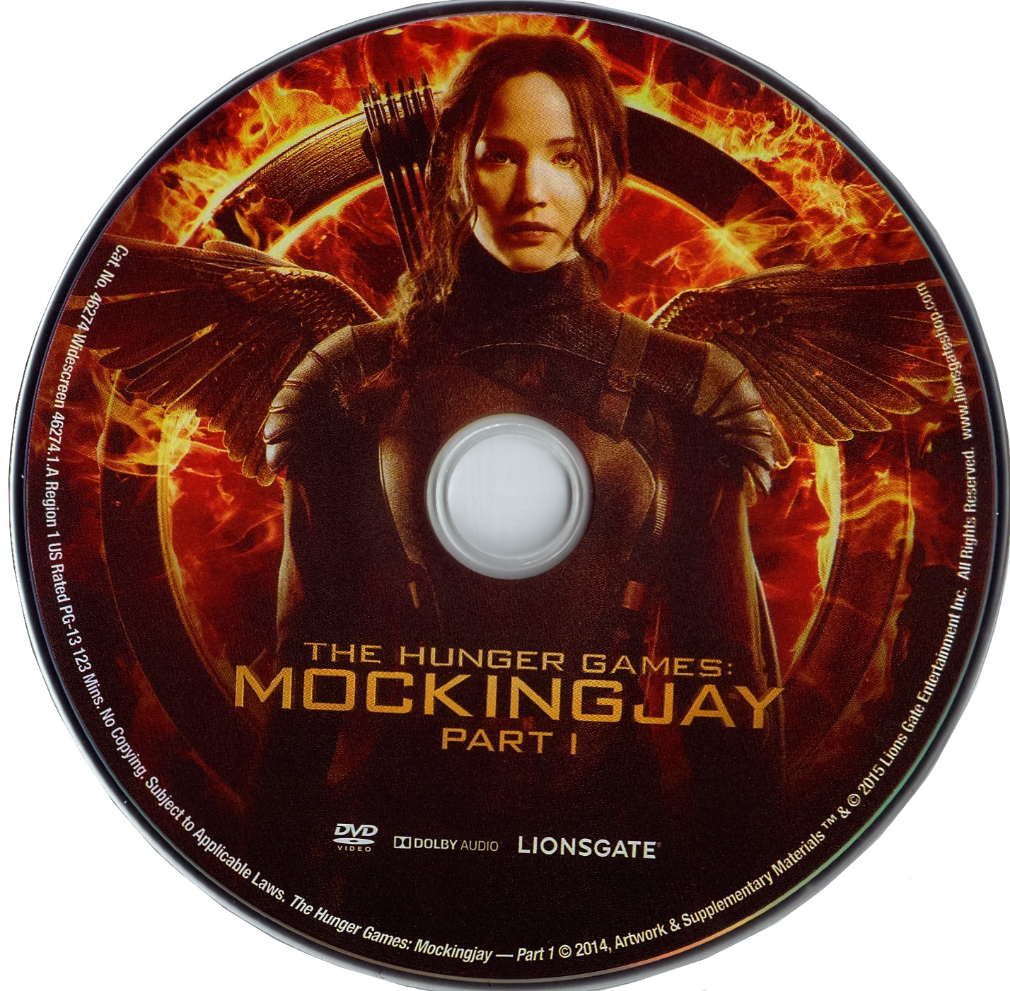 The Hunger Games Mockingjay Part 1 2014 R1 Disc | DVD Covers | Cover ...