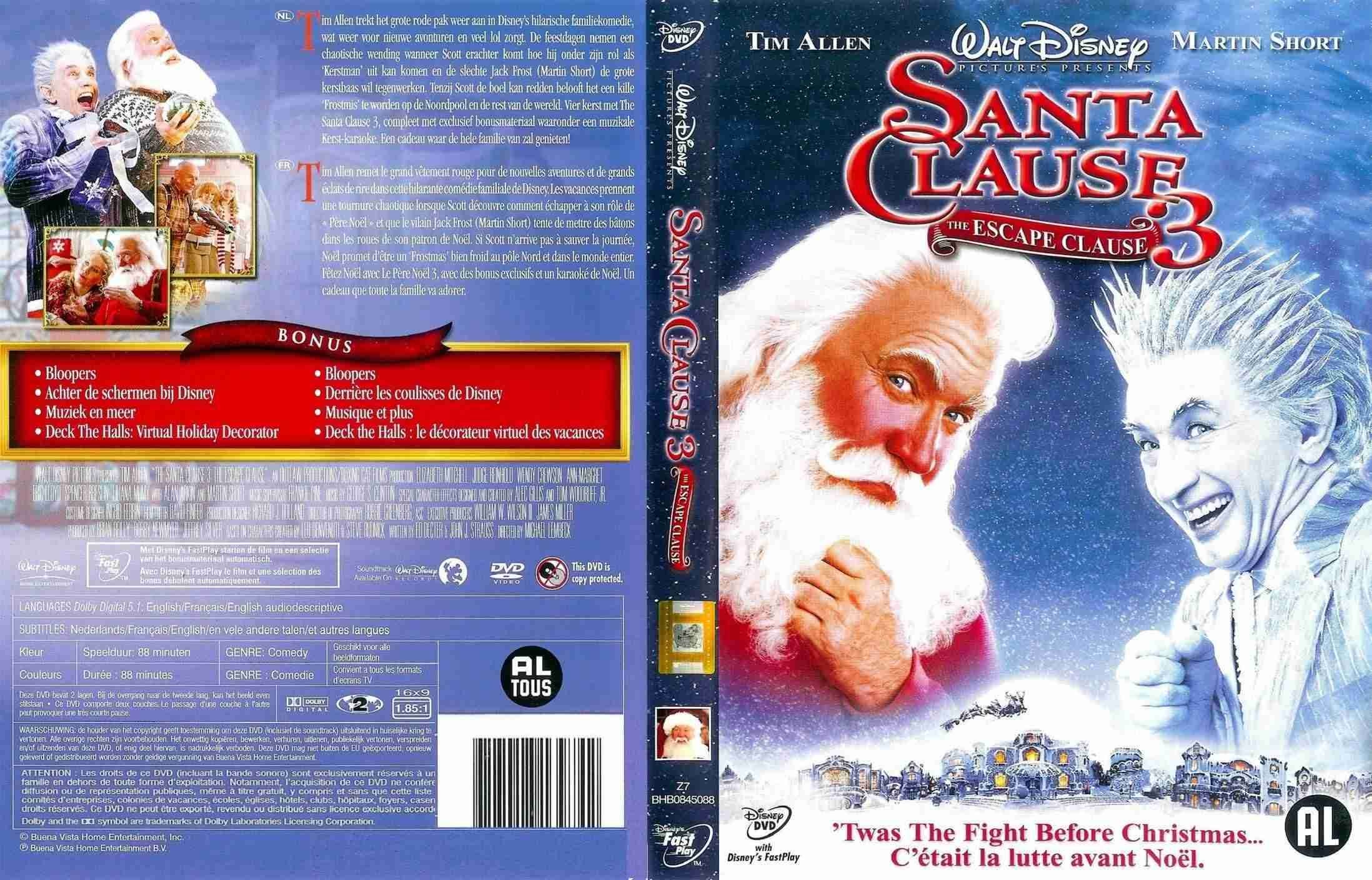 The Santa Clause 3 DVD Dutch Misc Dvd | DVD Covers | Cover Century ...