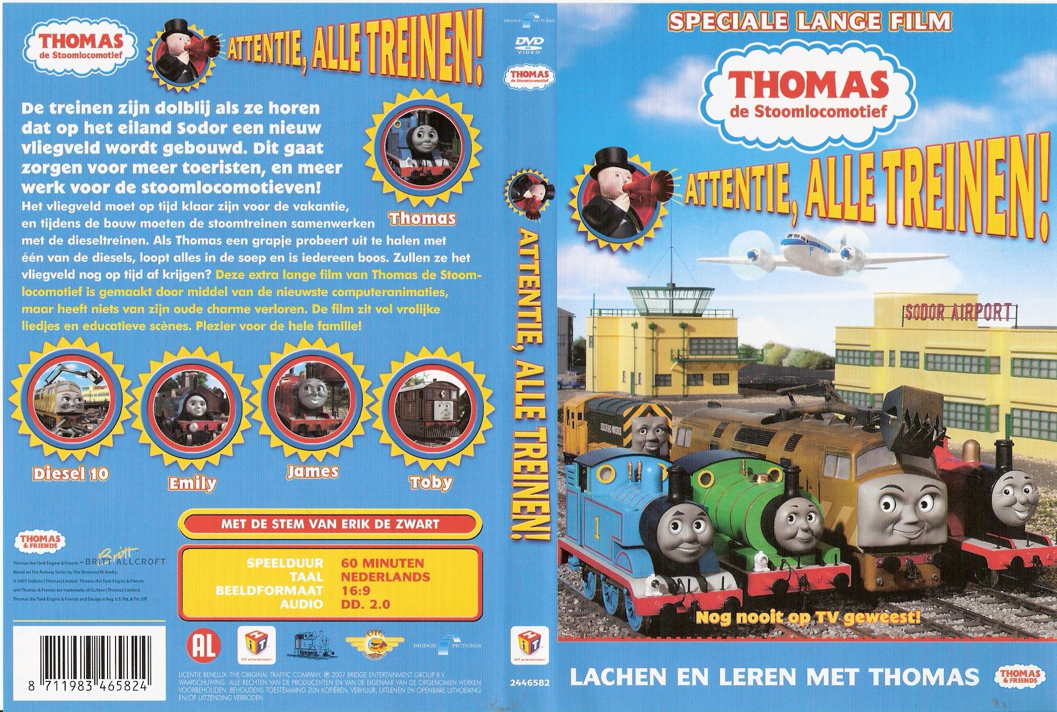 Interpersoonlijk hack Twee graden Thomas De Stoomlocomotief Attentie Alle Treinen DVD NL | DVD Covers | Cover  Century | Over 1.000.000 Album Art covers for free