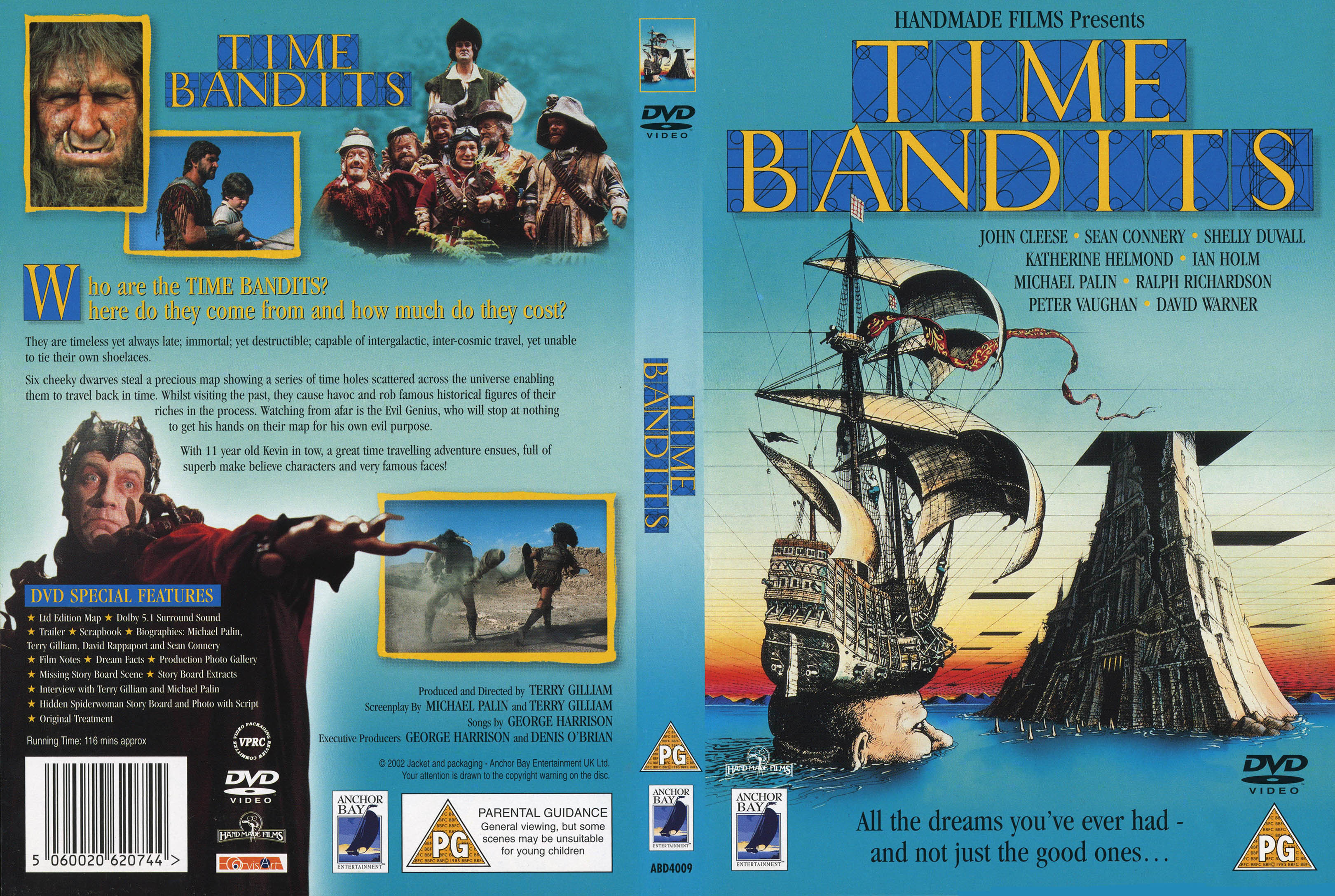 Time Bandits DVD Covers Cover Century Over 1.000.000 Album Art