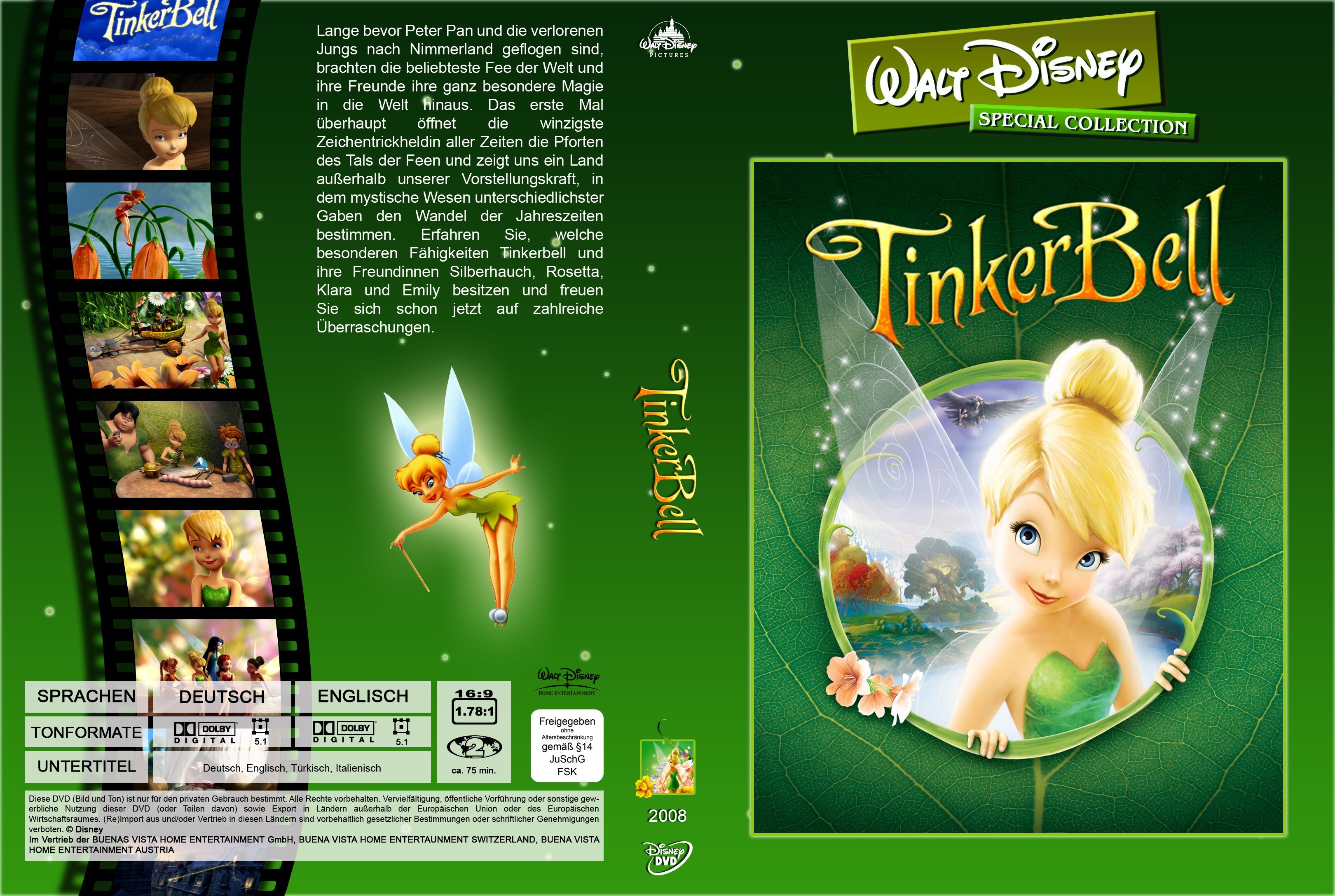 Tinkerbell Walt Disney Special Collection 1 | DVD Covers | Cover ...