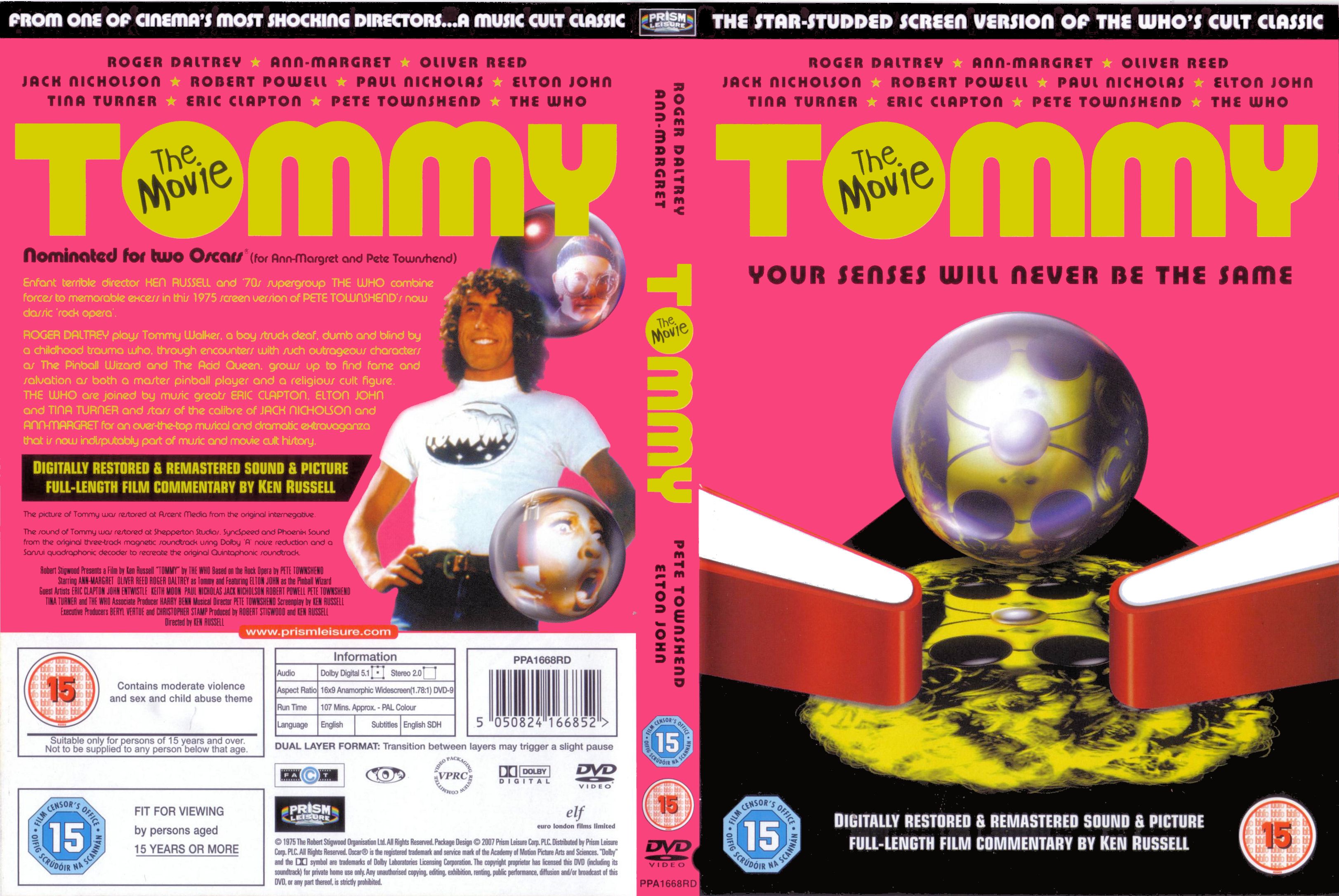 Tommy The Movie DVD US | DVD Covers | Cover Century | Over 1.000.000 ...