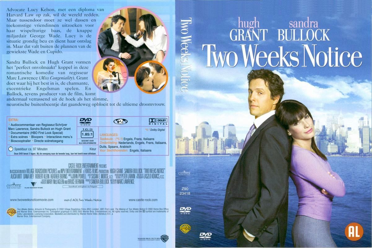 Two Weeks Notice Misc Dvd | DVD Covers | Cover Century | Over 1.000.000 ...