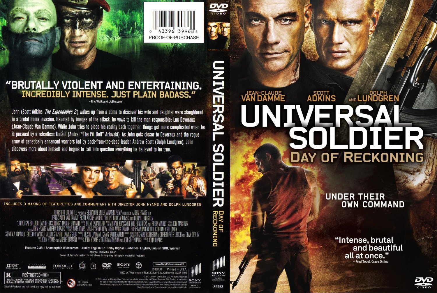 Universal Soldier Day Of Reckoning | DVD Covers | Cover Century | Over ...