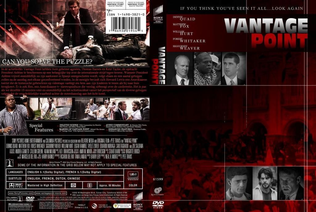 Vantage Point DVD NL CUSTOM DVD Covers Cover Century Over