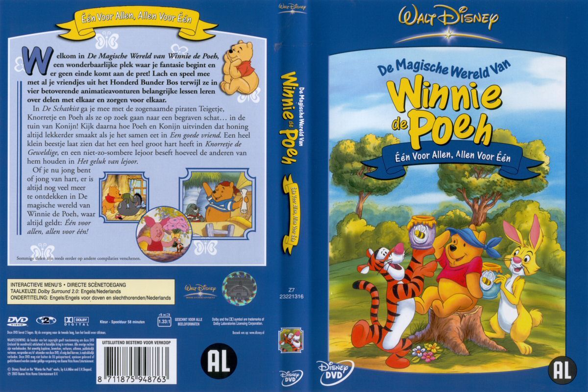 Winnie De Pooh EEN VOOR ALLEN ALLEN VOOR EEN MISC DVD | DVD Covers ...