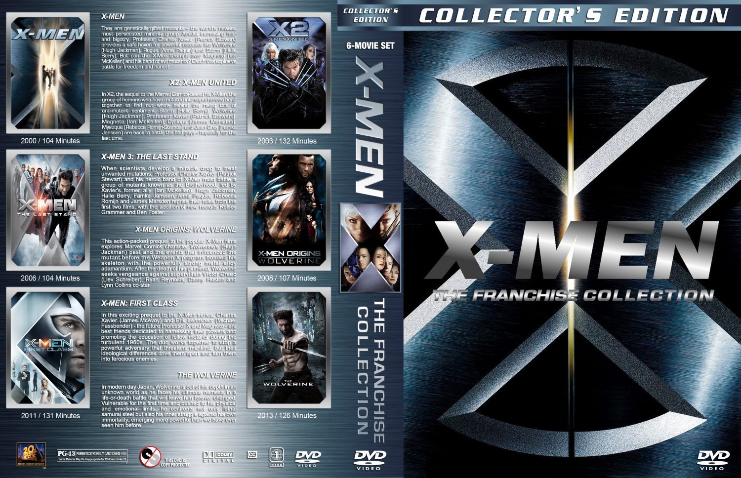 X Men The Franchise Collection | DVD Covers | Cover Century | Over 1. ...