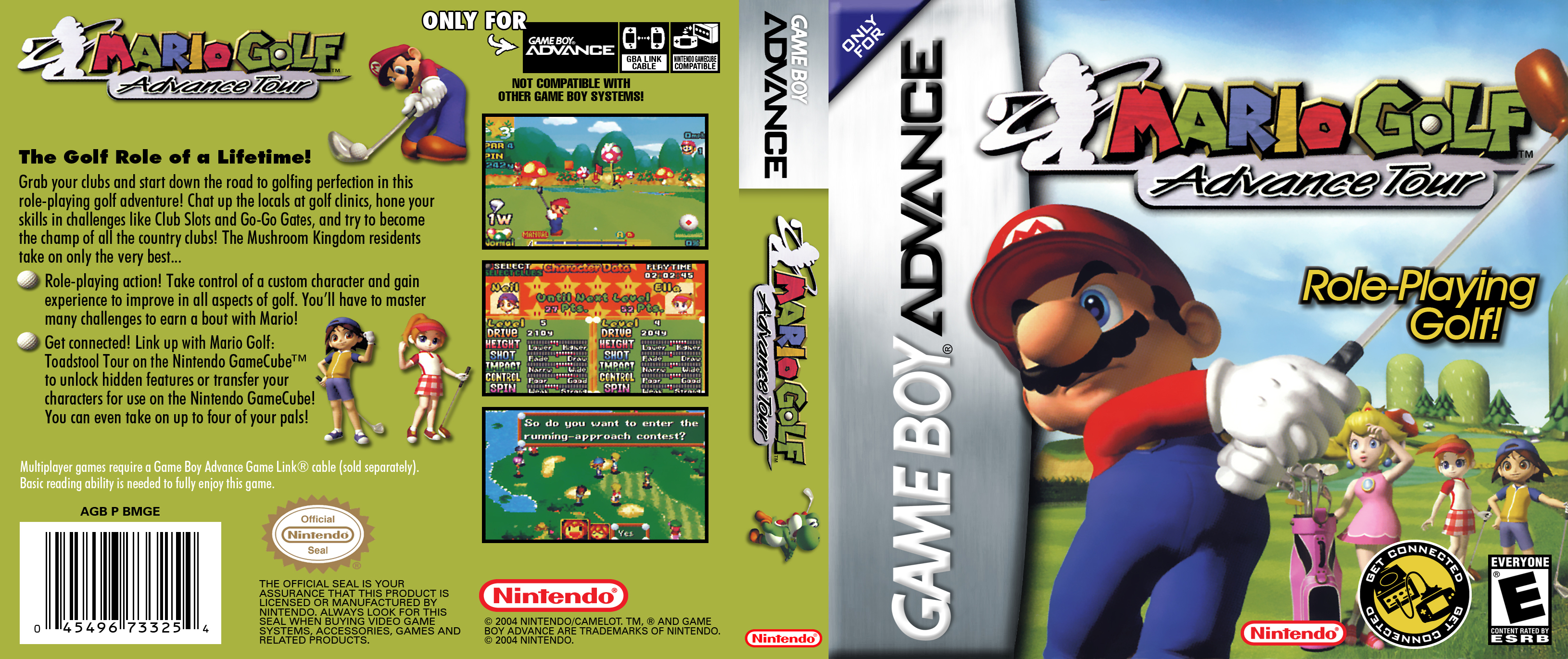 Mario Golf Advance Tour Gameboy Advance Covers Cover Century Over 500 000 Album Art Covers For Free