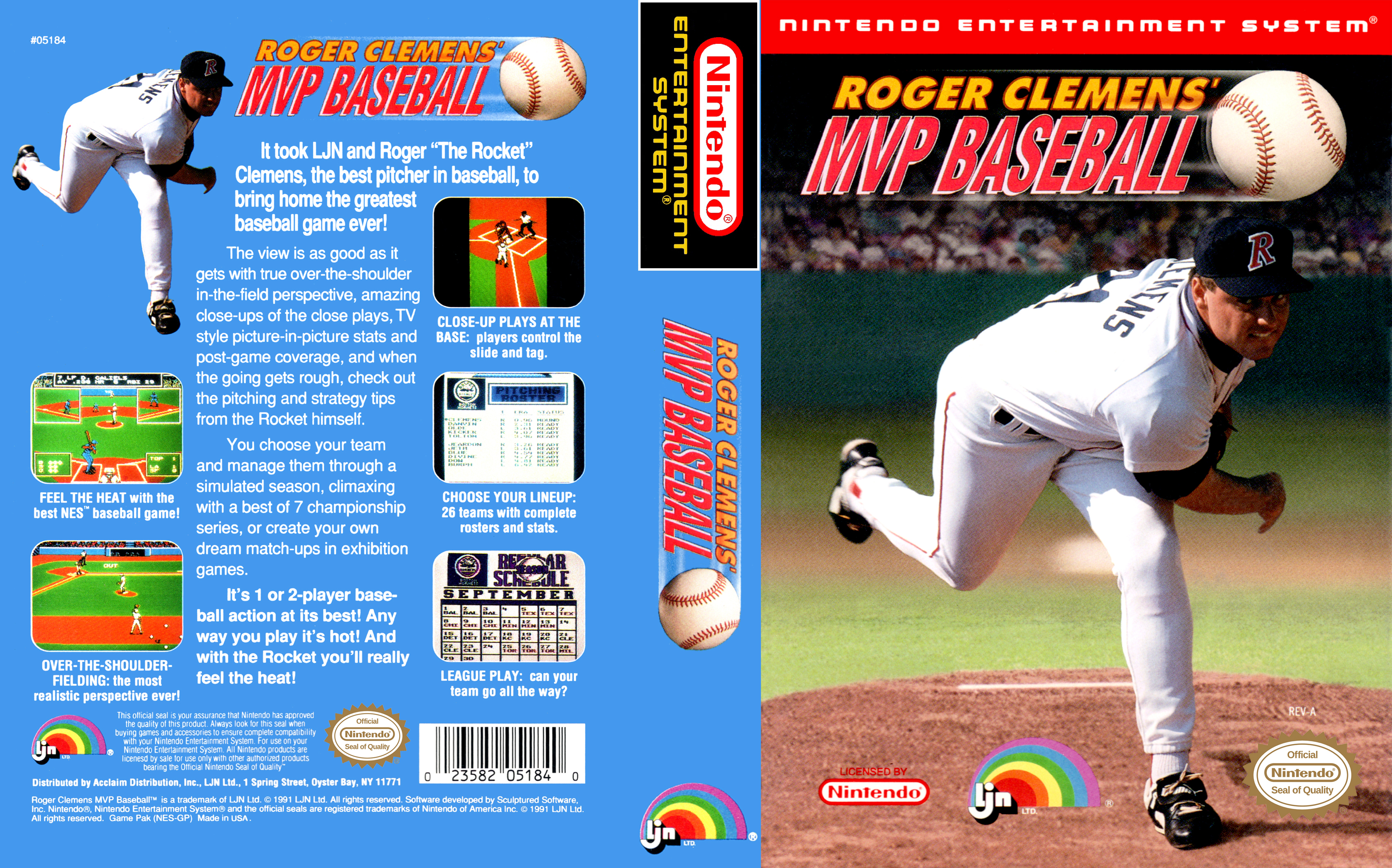 roger clemens baseball nes