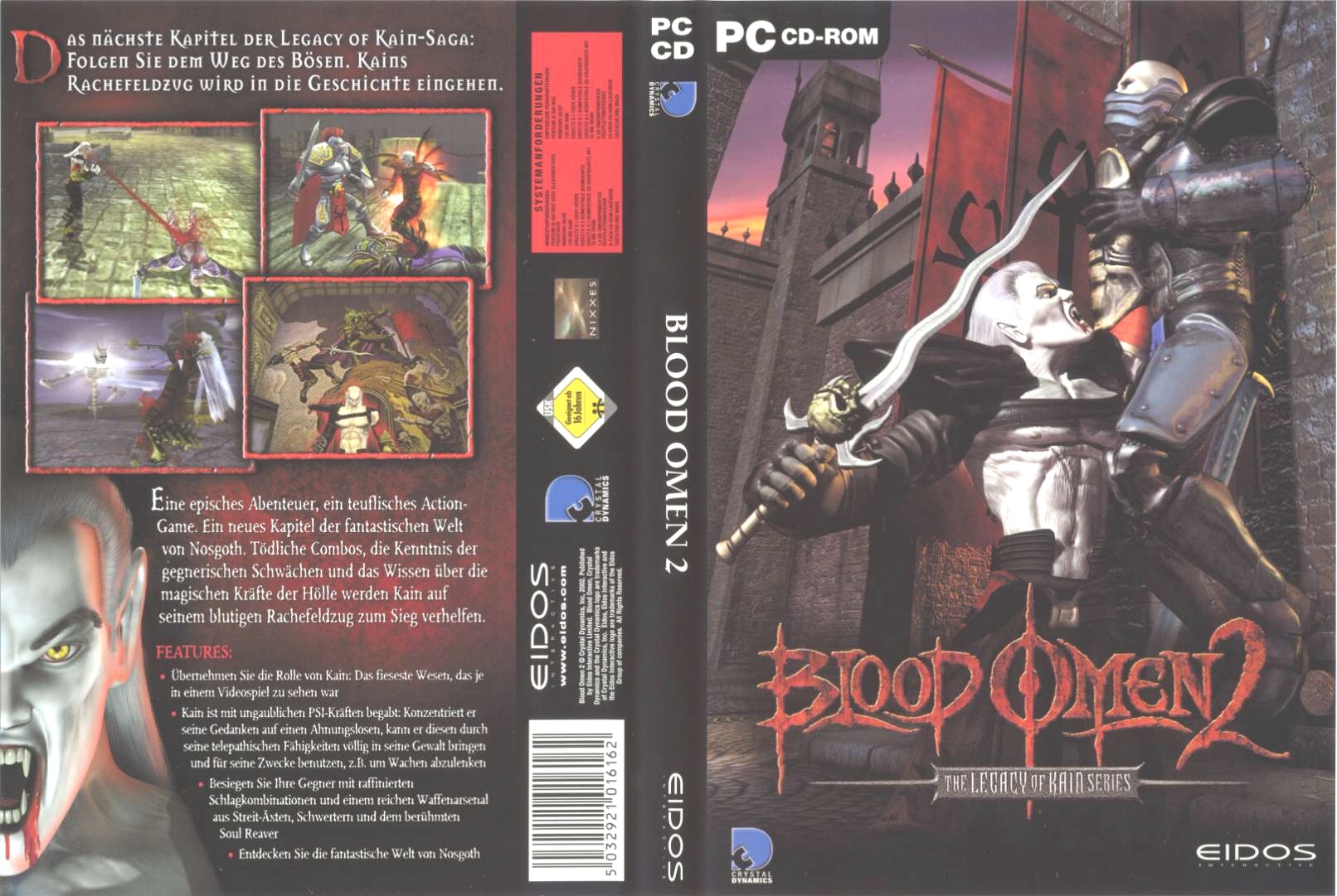 blood omen 2 the legacy of kain series d | PC Covers | Cover Century ...