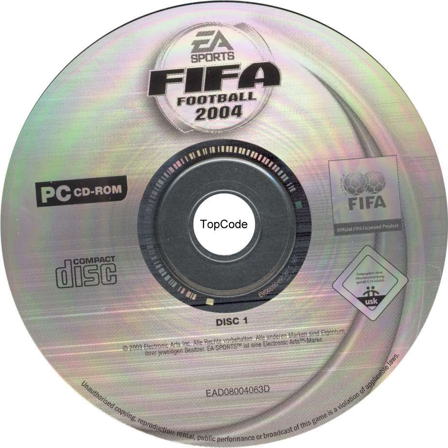 fifa football 2004 cd1 | PC Covers | Cover Century | Over 1.000.000 ...