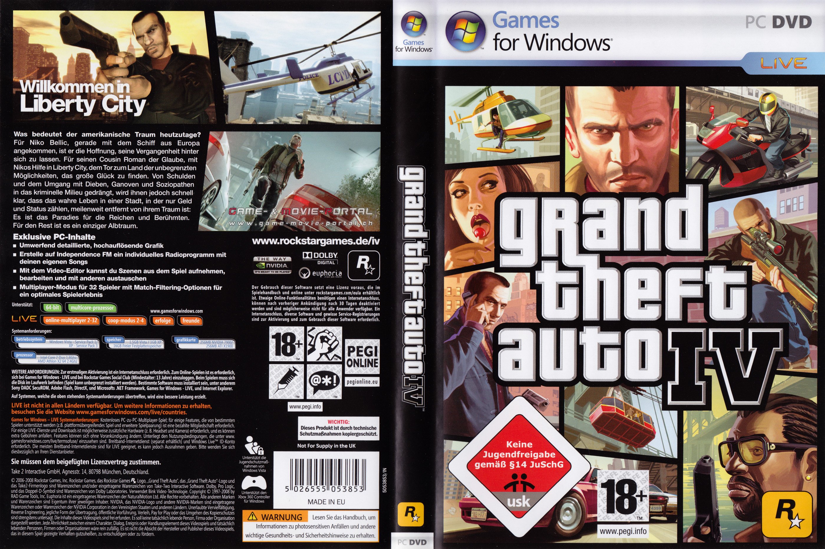 Grand Theft Auto IV GTA 4 | PC Covers | Cover Century | Over 1.000.000 ...