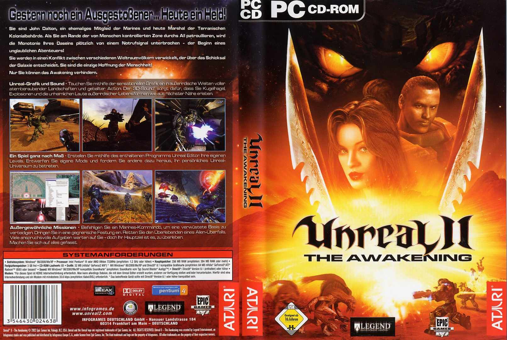 Unreal 2 The Awakening D Pc Covers Cover Century Over 500 000 Album Art Covers For Free