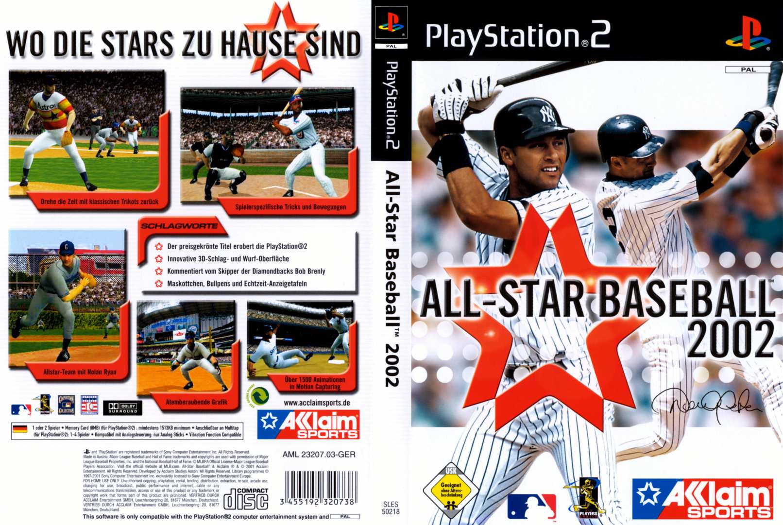 all star baseball 2002 d Playstation 2 Covers Cover Century Over