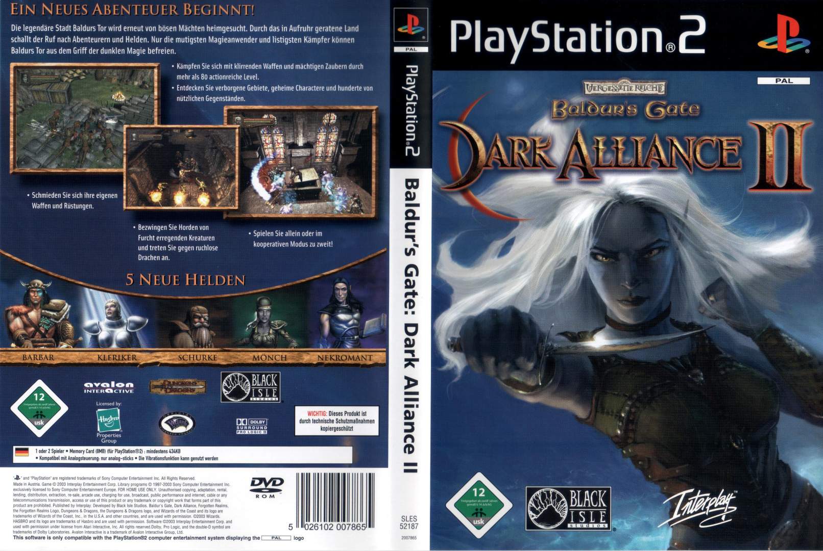 Baldurs Gate Dark Alliance Ii D Playstation 2 Covers Cover Century Over 1 000 000 Album Art Covers For Free