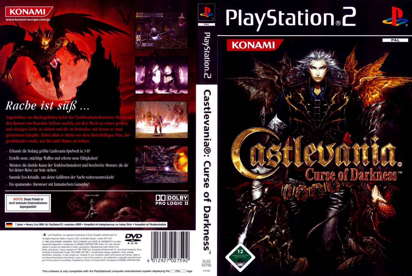 castlevania curse of darkness d | Playstation 2 Covers | Cover Century ...