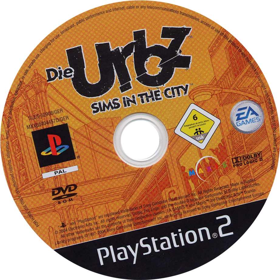 die urbz sims in the city cd | Playstation 2 Covers | Cover Century ...