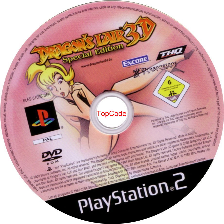 Dragons Lair 3d Special Edition Cdd Playstation 2 Covers Cover Century Over 500 000 Album Art Covers For Free