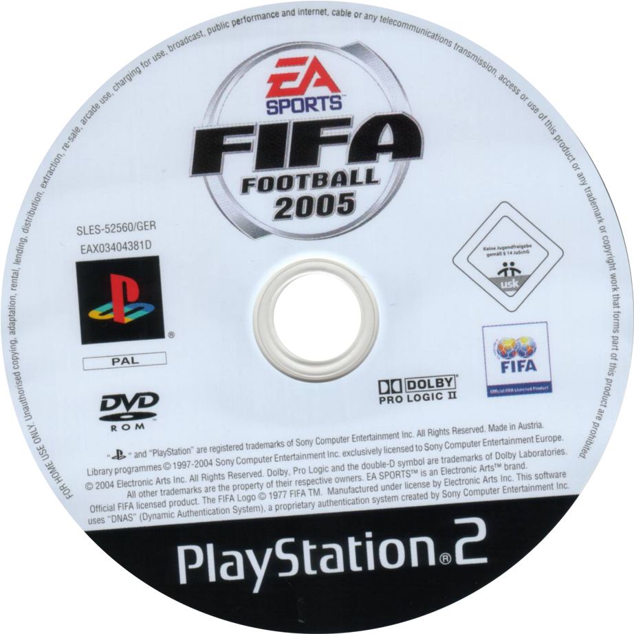 fifa football 2005 cd | Playstation 2 Covers | Cover Century | Over 1. ...