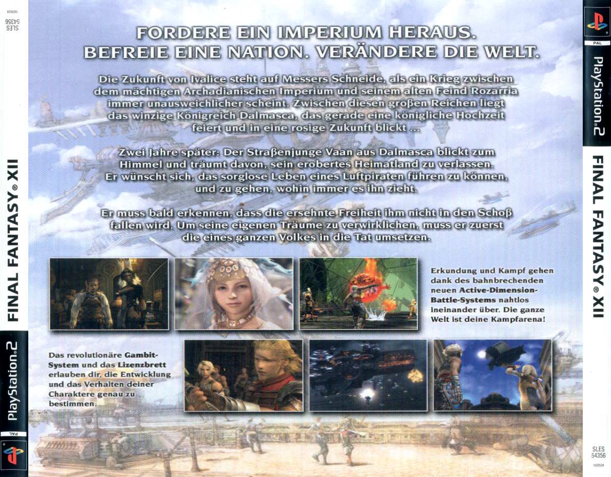 Final Fantasy Xii B Playstation 2 Covers Cover Century Over 500 000 Album Art Covers For Free