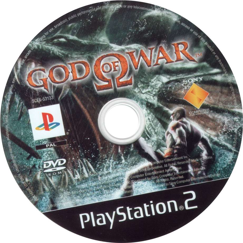 god of war 2 ps2 cd