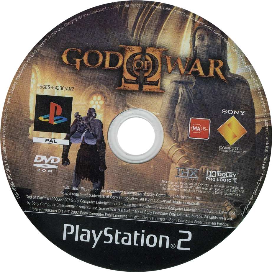 god of war 2 ps2 cd