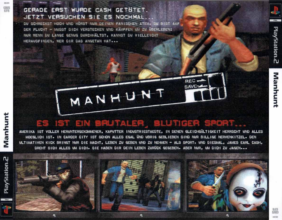 Manhunt B | Playstation 2 Covers | Cover Century | Over 1.000.000 Album ...