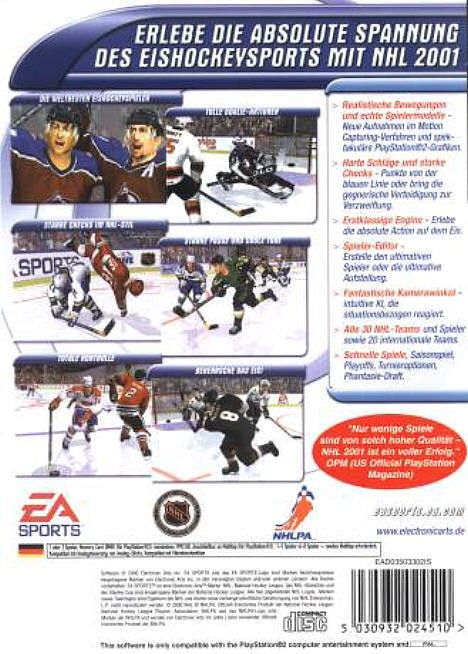 Nhl 01 Back Playstation 2 Covers Cover Century Over 500 000 Album Art Covers For Free