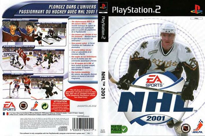 Nhl 01 Dvd Playstation 2 Covers Cover Century Over 500 000 Album Art Covers For Free