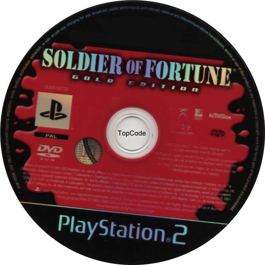 Soldier Of Fortune Gold Edition PAL CD | Playstation 2 Covers | Cover ...