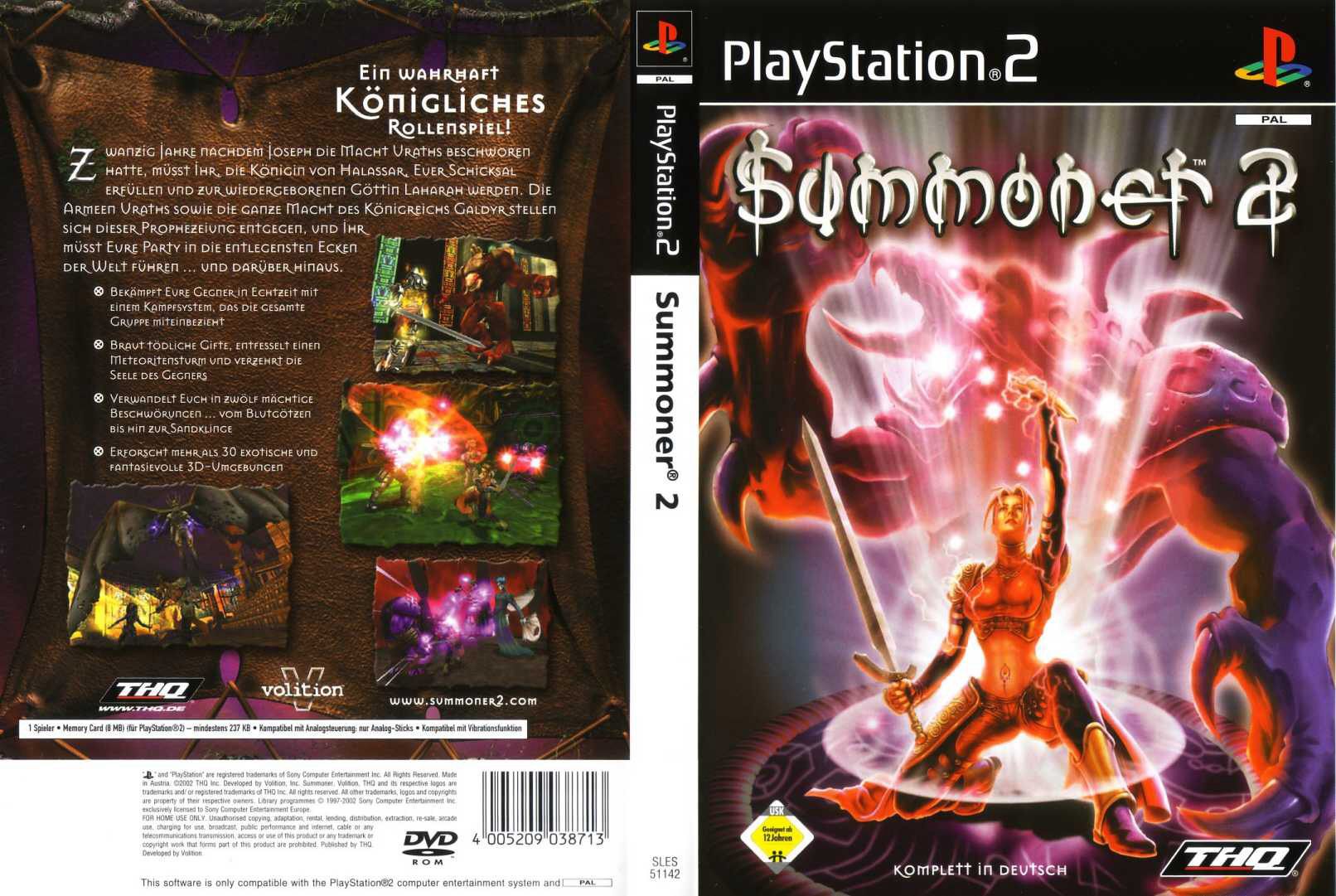 Summoner 2 German DVD PAL Front | Playstation 2 Covers | Cover Century ...