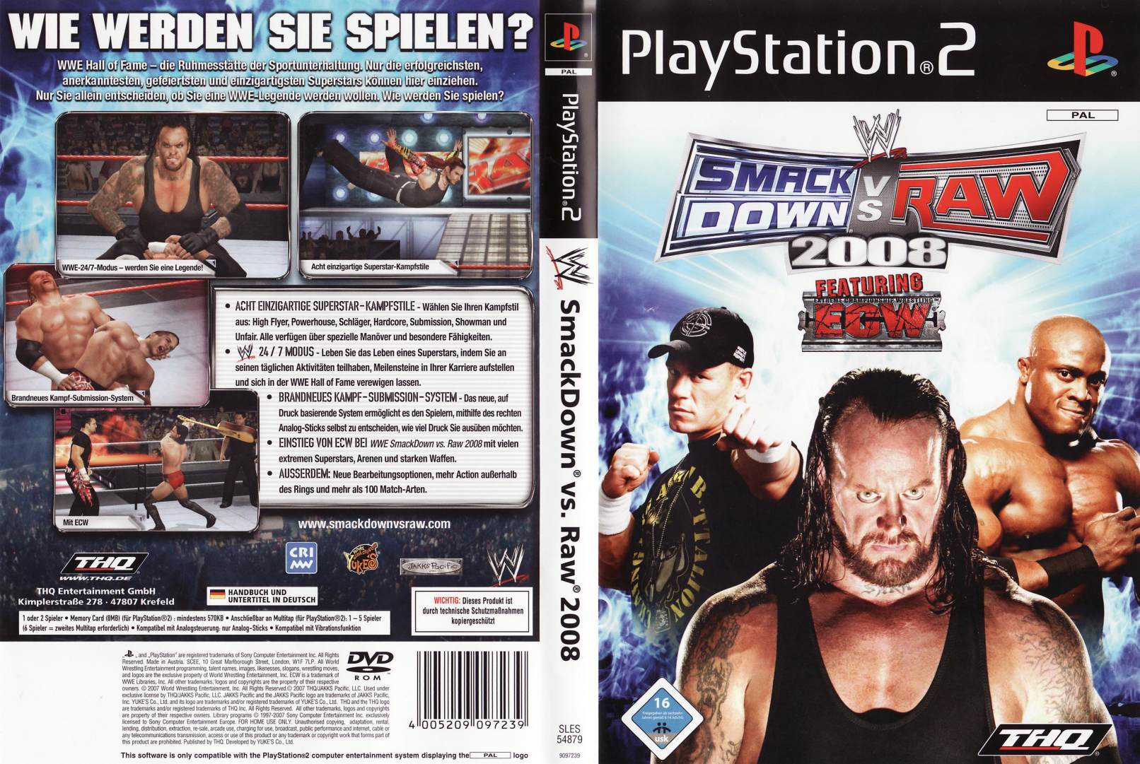 Smack Down Vs Raw 08 D Playstation 2 Covers Cover Century Over 500 000 Album Art Covers For Free