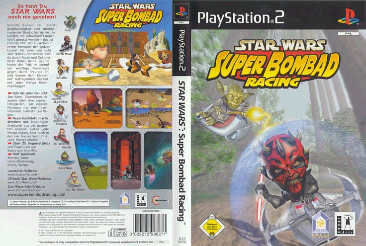 Star Wars Super Bombad Racing Dvd Playstation 2 Covers Cover Century Over 500 000 Album Art Covers For Free