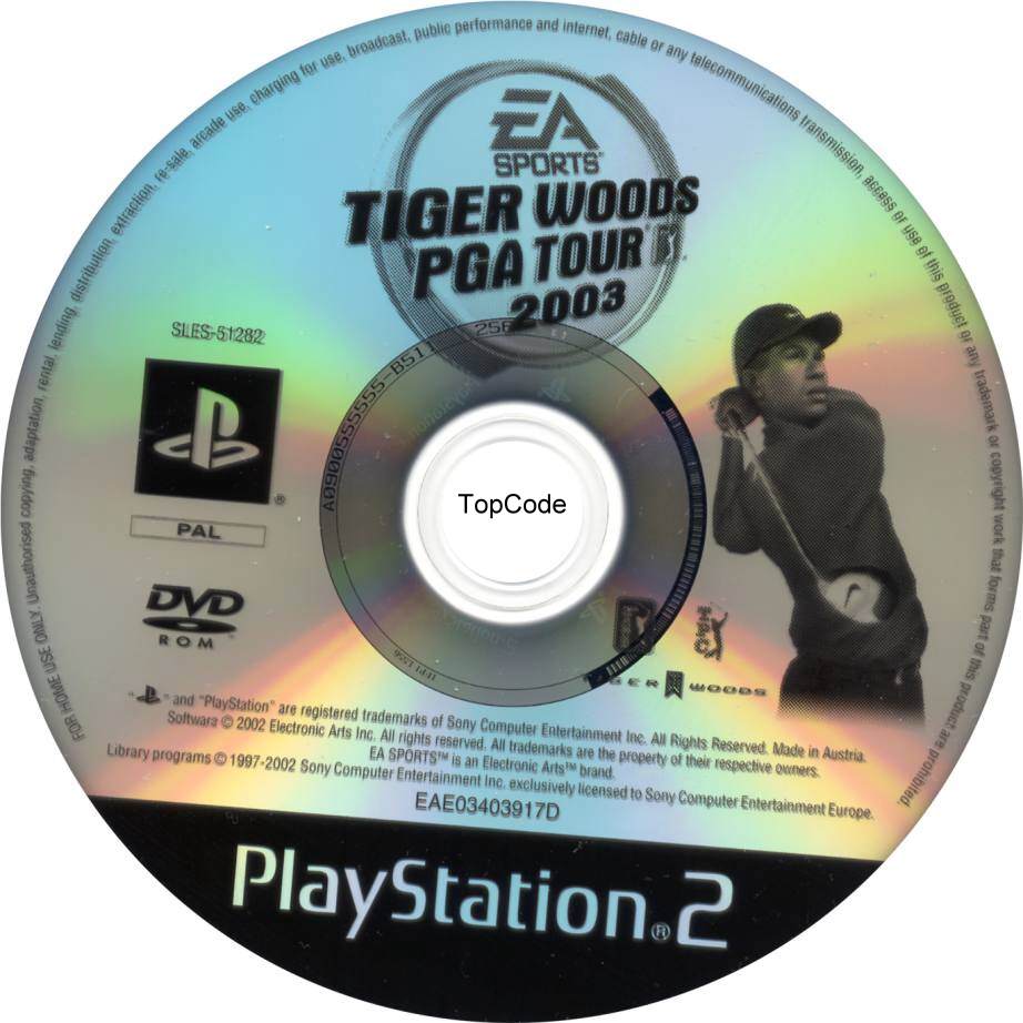 tiger woods pga tour 2003 playstation 2
