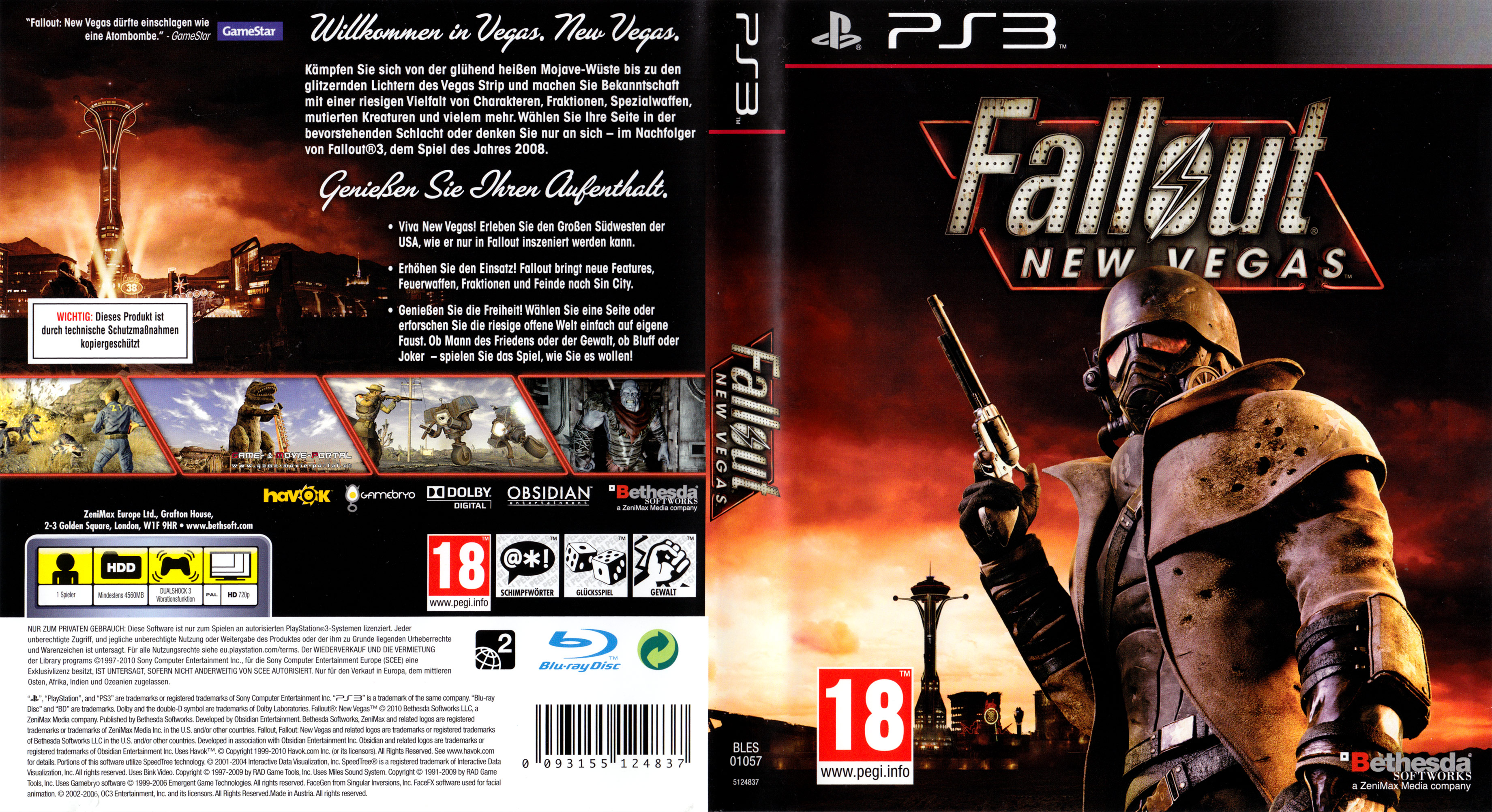 Fallout New Vegas Playstation 3 Covers Cover Century Over 500 000 Album Art Covers For Free