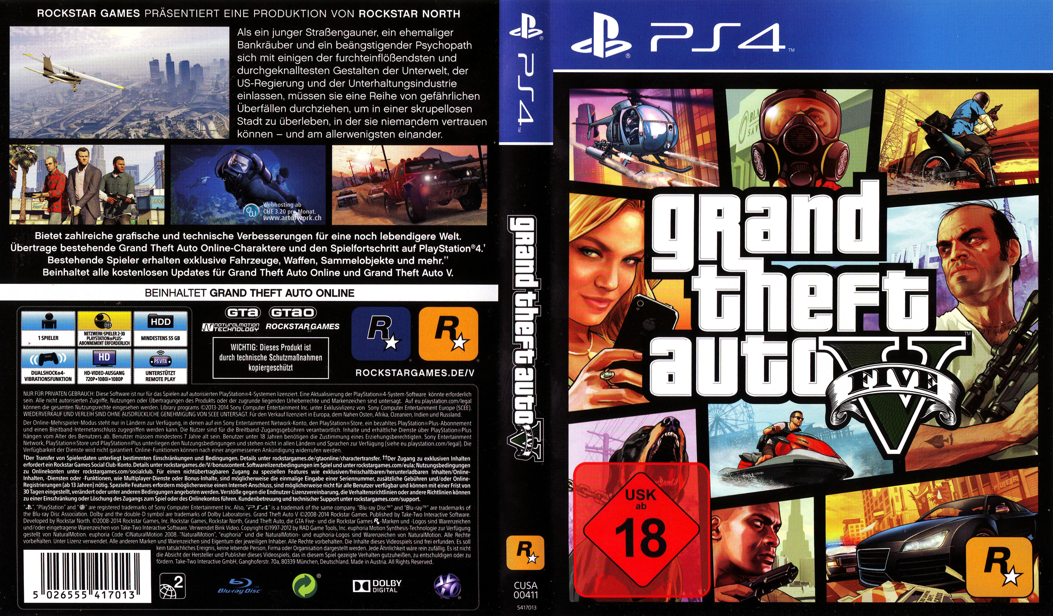 Grand Theft Auto V Playstation 4