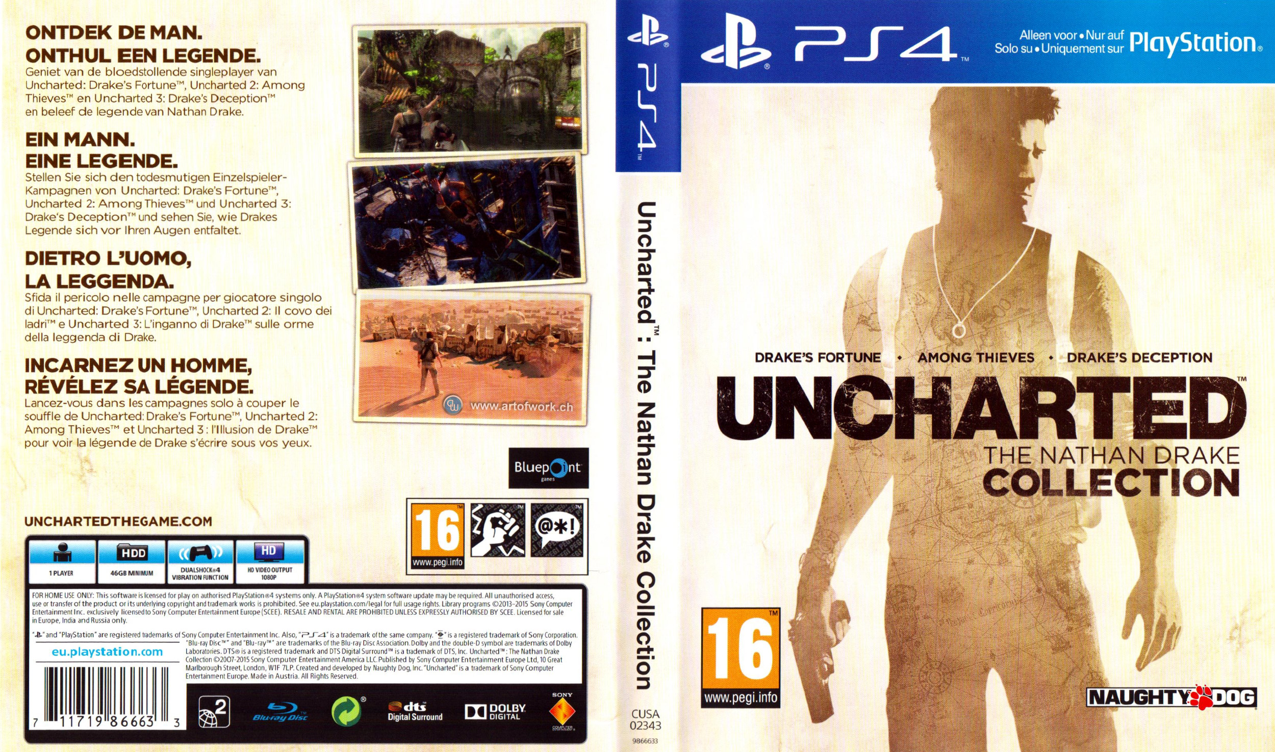 Uncharted The Nathan Drake Collection | Playstation 4 Covers | Cover  Century | Over 1.000.000 Album Art covers for free