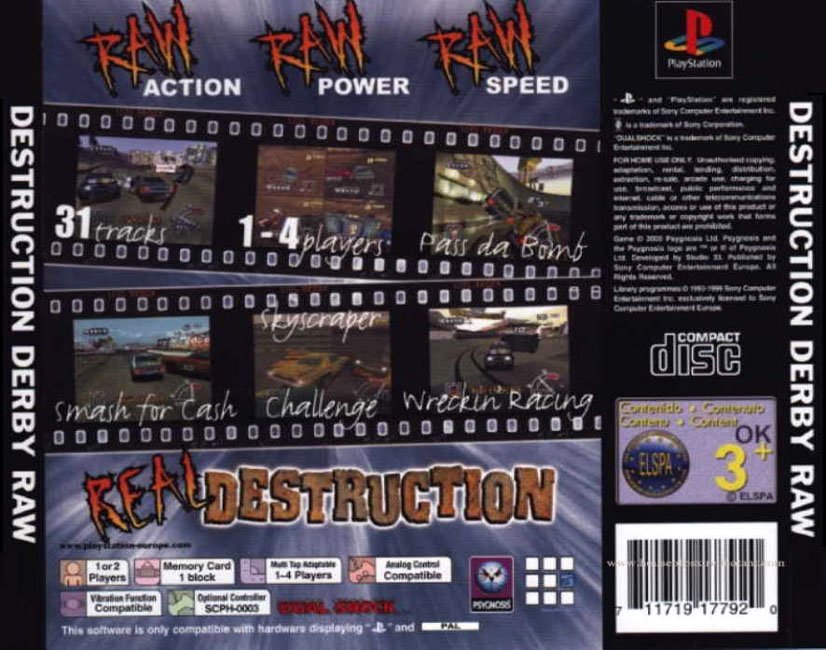 destruction derby raw ps1