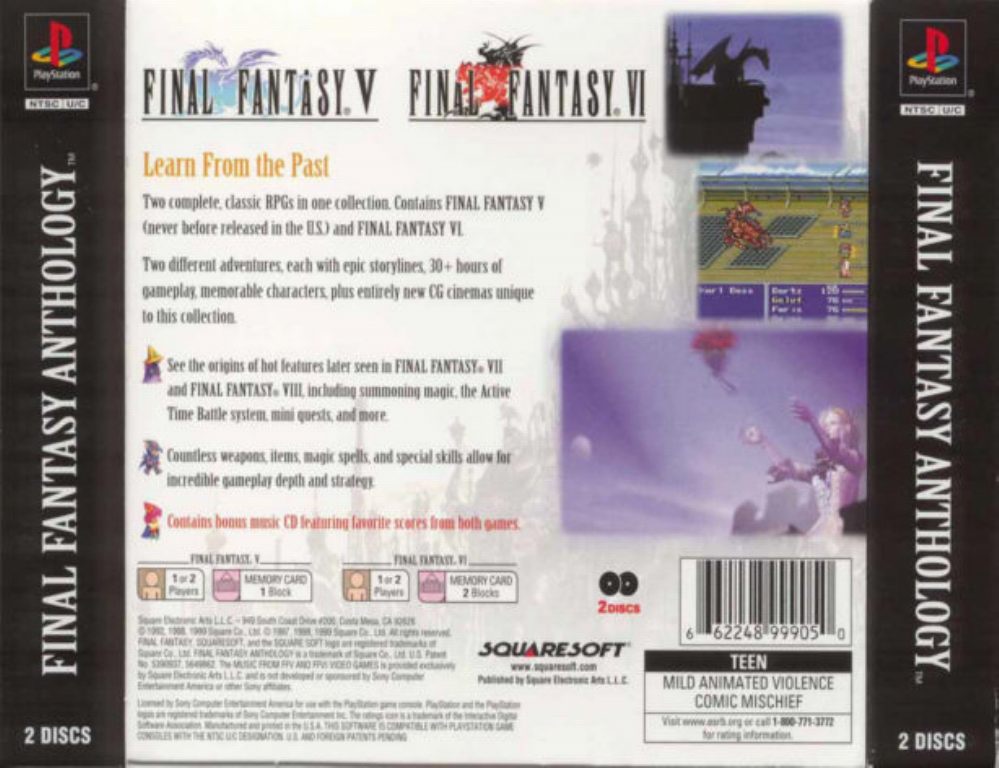 final fantasy anthology ps1