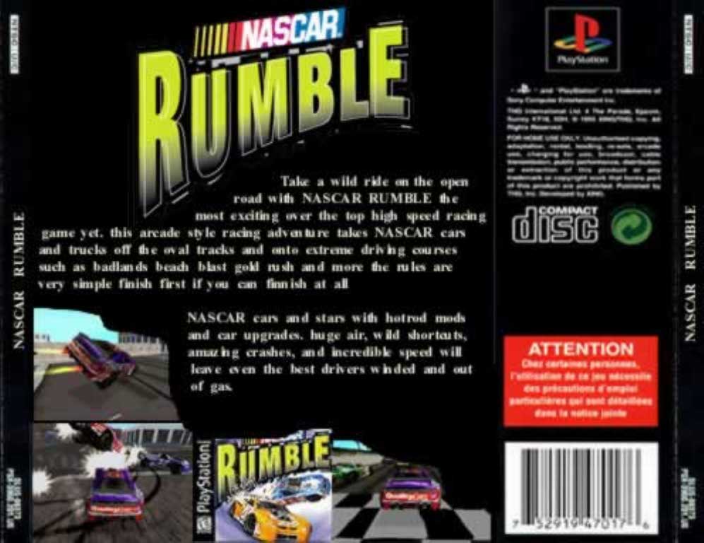 nascar rumble ps1 cover