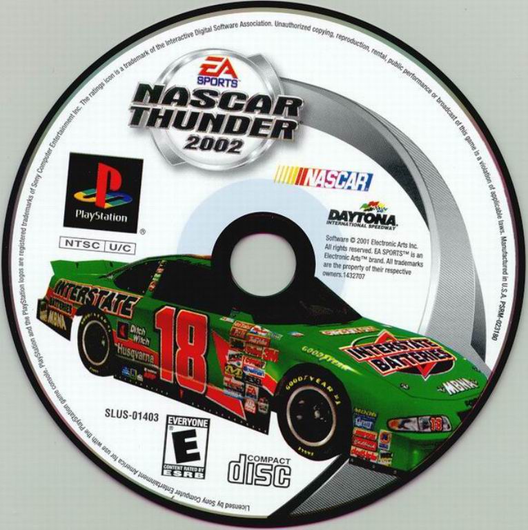 Nascar Thunder Ntsc Psx Cd Playstation Covers Cover Century