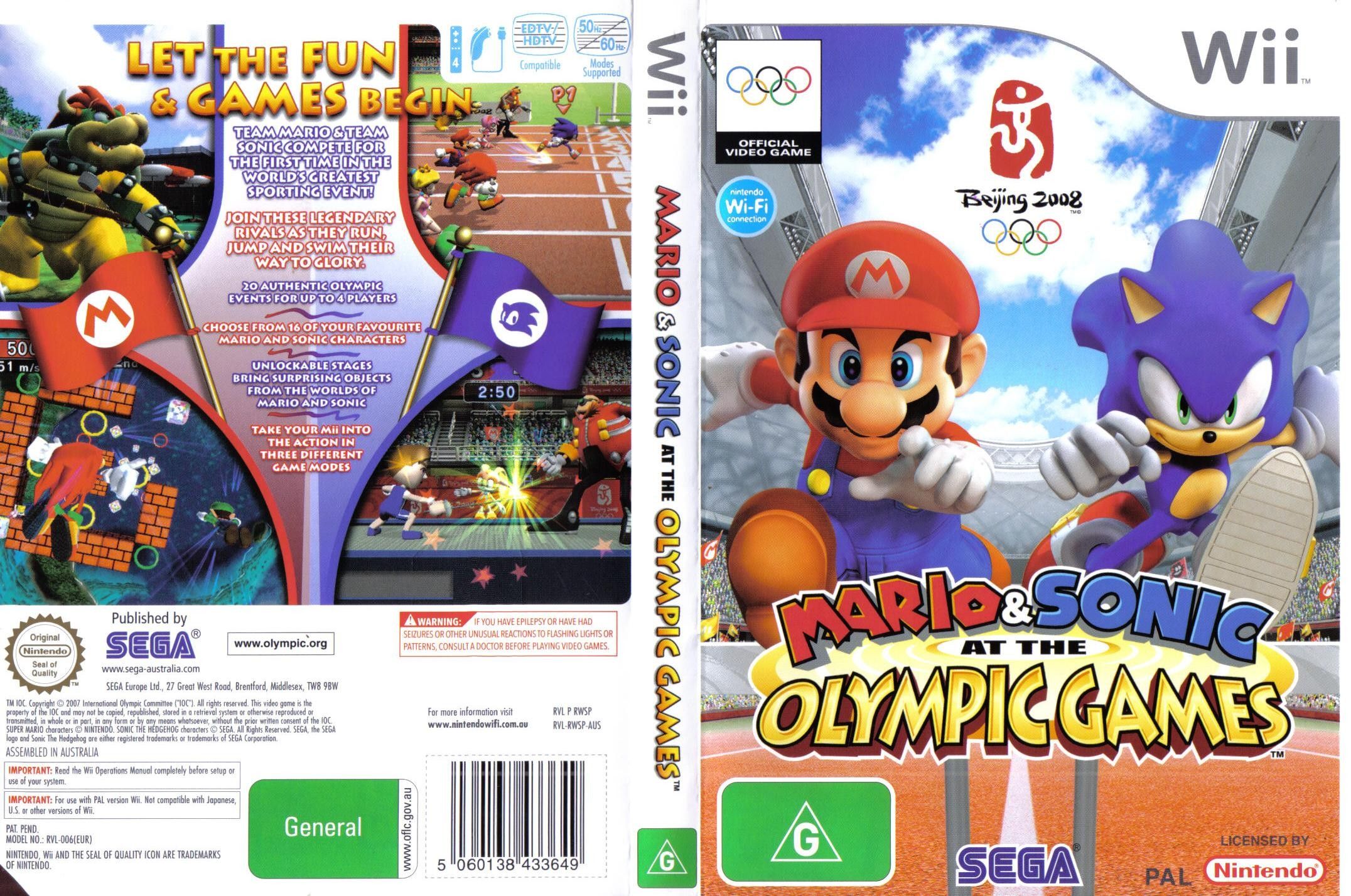 mario & sonic at the olympic games wii