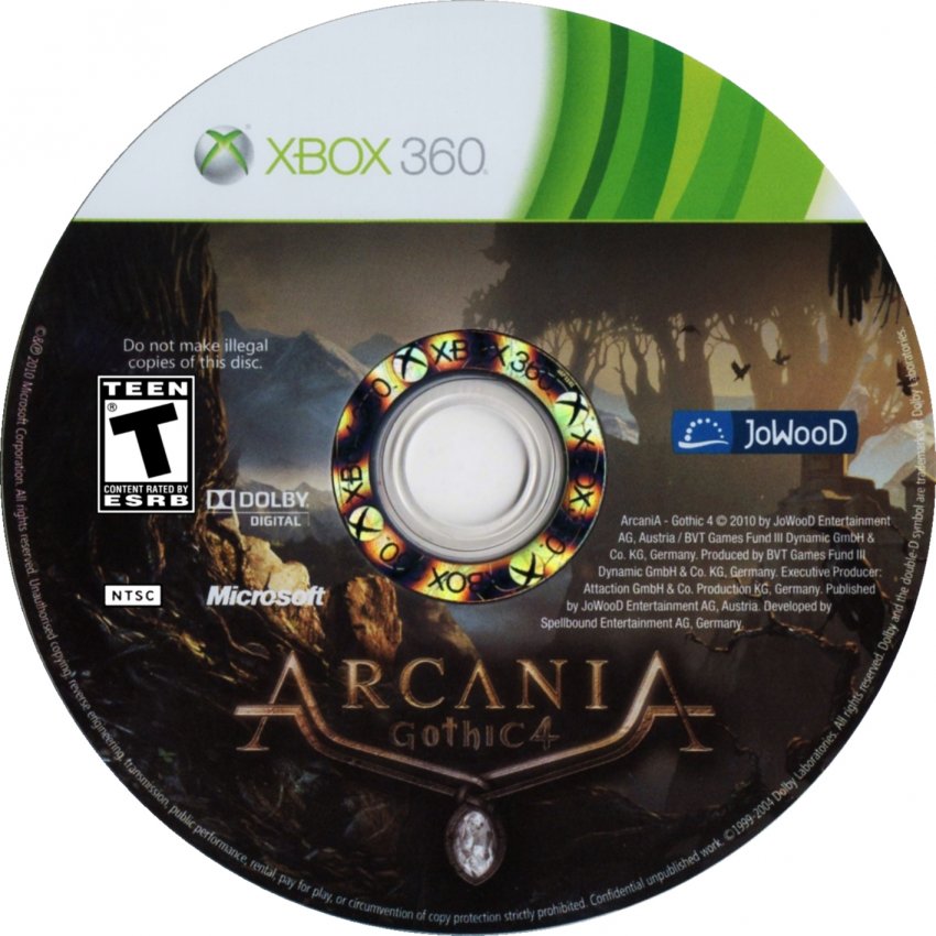 Arcania Gothic 4 DVD NTSC CD | XBOX Covers | Cover Century | Over 1.000 ...