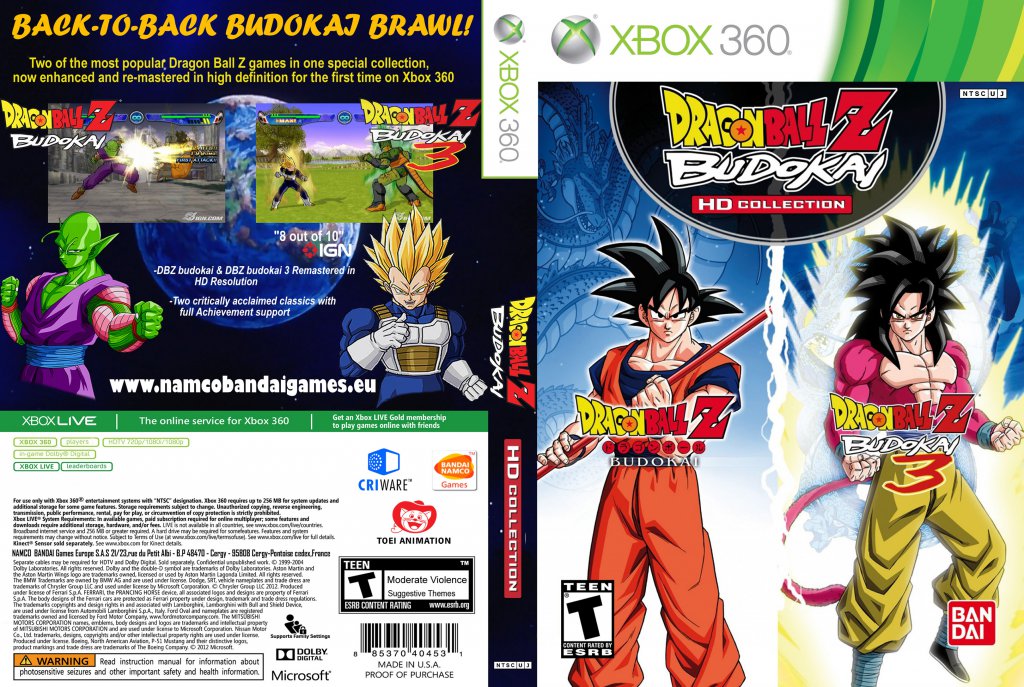 Dragon Ball Z Budokai Hd Collection Dvd Ntsc Custom F Xbox Covers Cover Century Over 500 000 Album Art Covers For Free