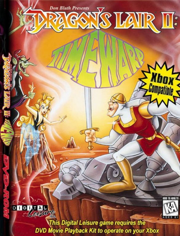 Dragons Lair 2 Time Warp Ntsc Xbox Front Xbox Covers Cover Century Over 500 000 Album Art Covers For Free