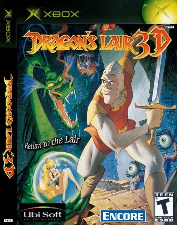 Dragons Lair 3d Ntsc Xbox Front Xbox Covers Cover Century Over 500 000 Album Art Covers For Free