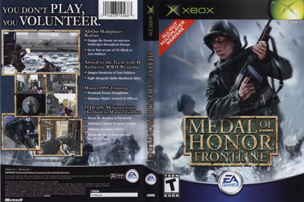 Medal Of Honor Front Line NTSC XBOX FULL | XBOX Covers | Cover Century ...