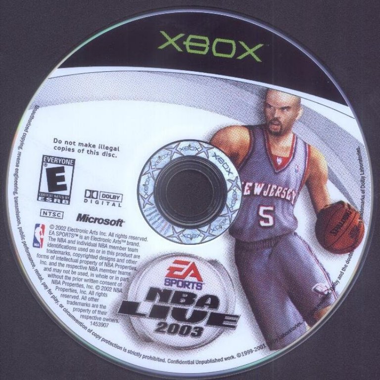 NBA Live 2003 NTSC XBOX CD | XBOX Covers | Cover Century | Over 1.000. ...